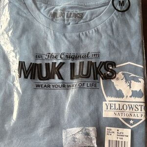 Muk Luks Men's Slate Graphic Tee Medium New